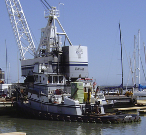 Image of a Vortex tug, linking to the Vortex Marine Construction boats page
