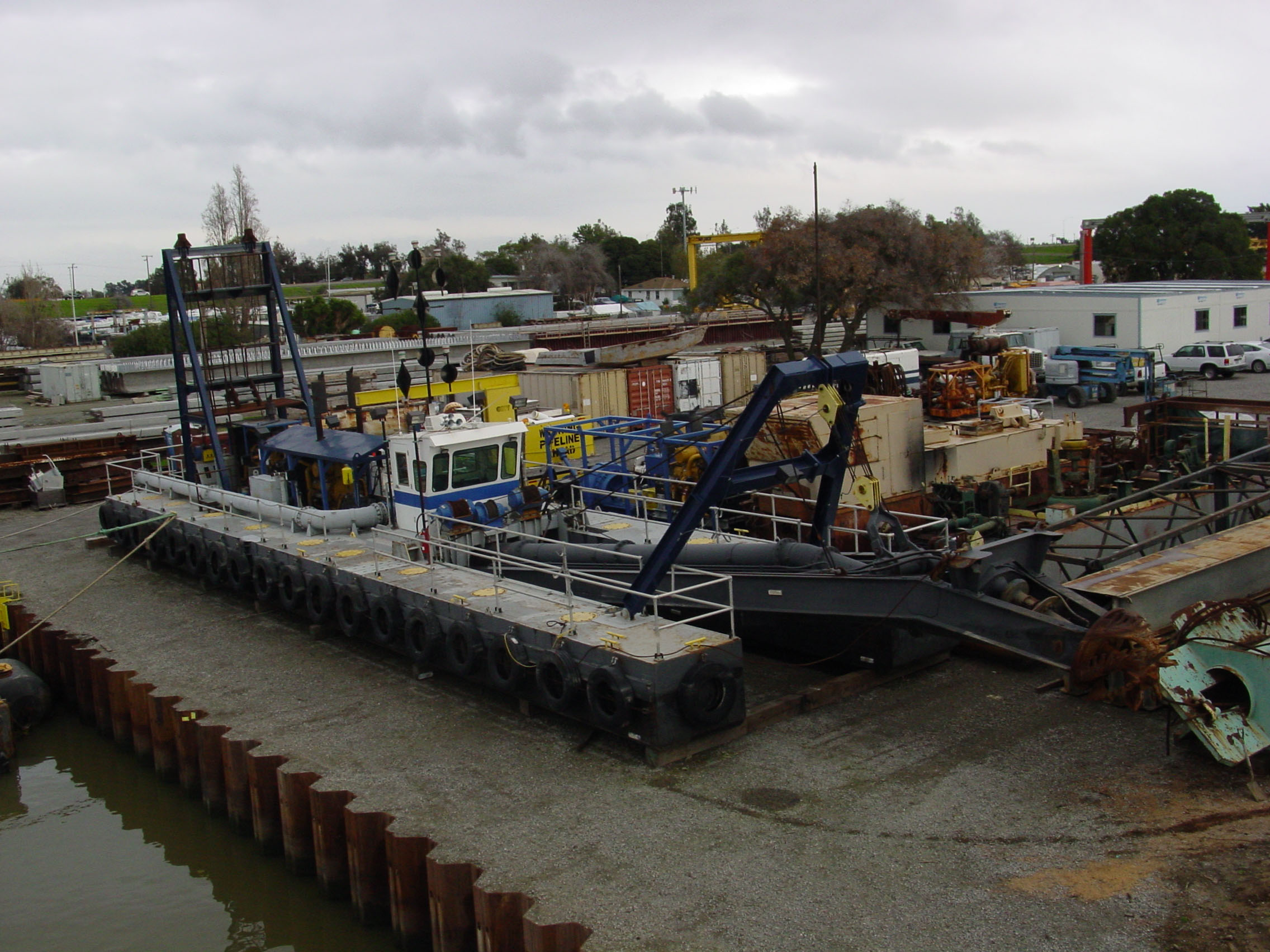 Hydraulic cutter section dredge for sale by Vortex Marine Construction, Inc